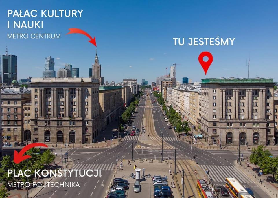 Lux Apartament W Centrum, Plac Konstytucji, Klimatyzacja, Widokowy Apartment Warsawa Bagian luar foto